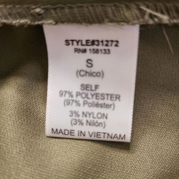 STACCATO Size Small Olive Green Funnel Neck Lightweight Utility Jacket Gorpcore - Picture 9 of 11